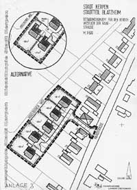Der Entwurf des Bebauungsplans