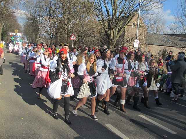 Karnevalszug 2014 - Bilder an der Kommandeursburg