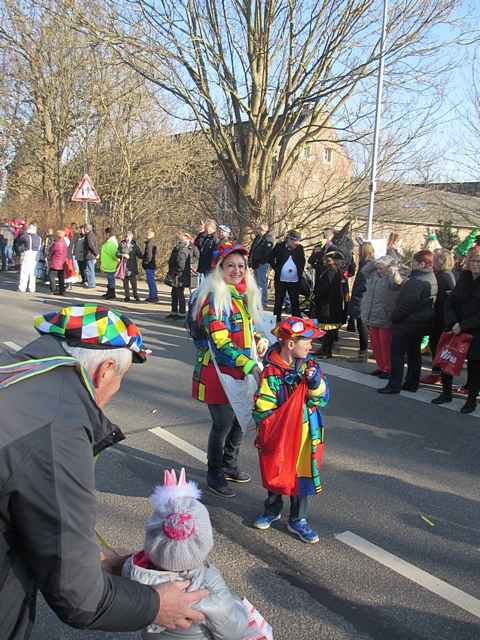 Karnevalszug 2015 - Bilder an der Kommandeursburg