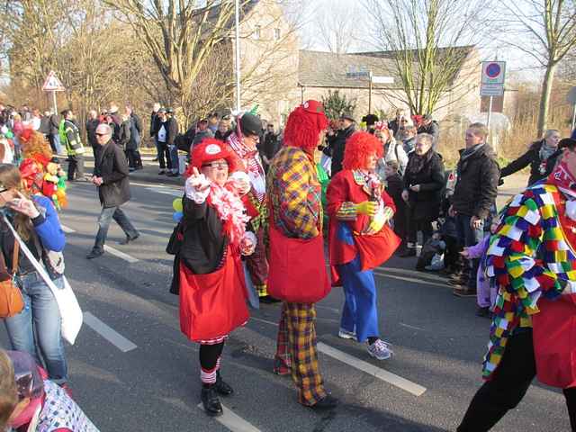 Karnevalszug 2015 - Bilder an der Kommandeursburg