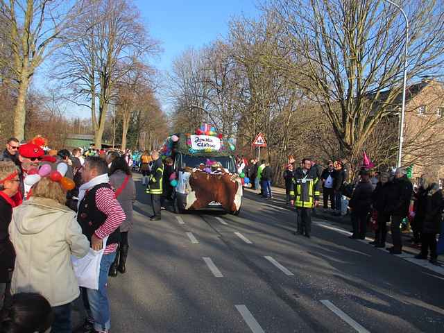 Karnevalszug 2015 - Bilder an der Kommandeursburg