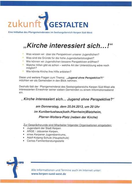 Kirche ldt zur Diskussion ein