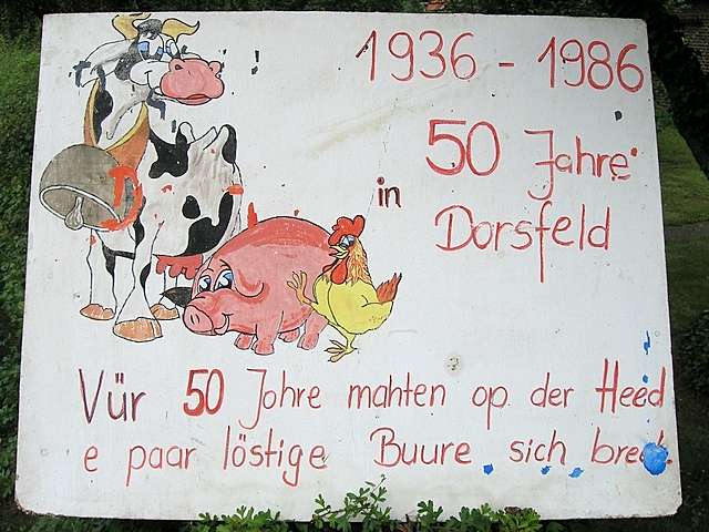 Dorsfeld ist 70