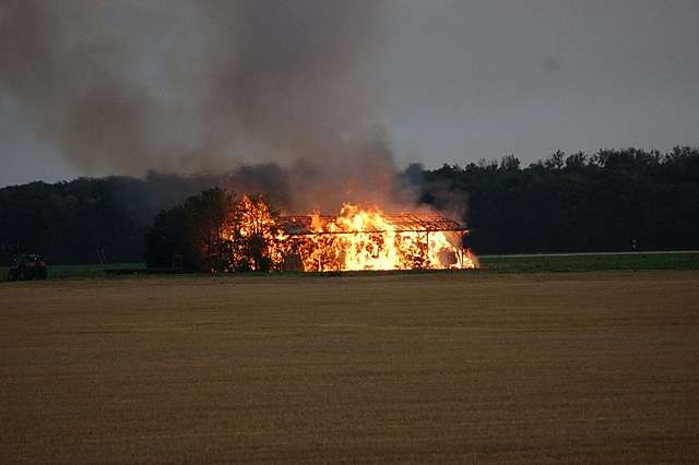 Scheunenbrand in Bergerhausen