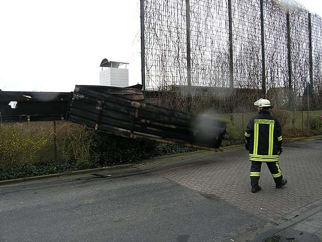 Orkan Emma legte Unterstand um