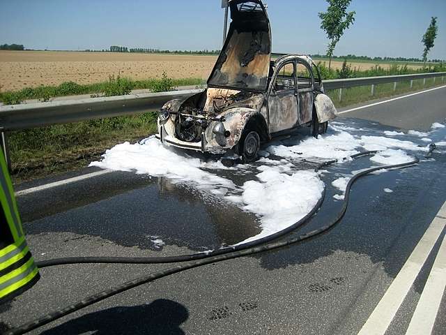 Autobrand in Niederbolheim