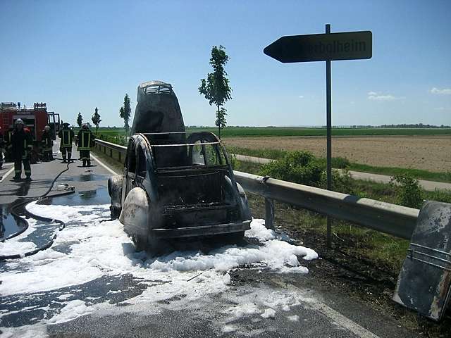 Autobrand in Niederbolheim