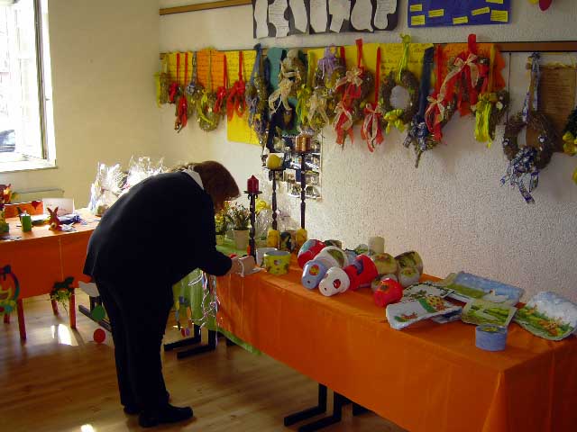 Osterbasar des Kindergartens