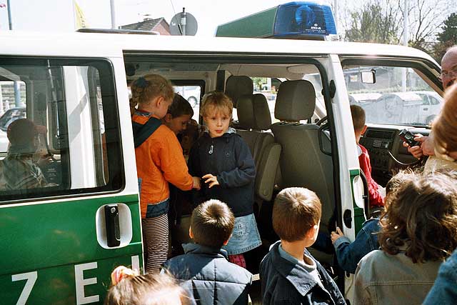 Kindergarten bei der Polizei