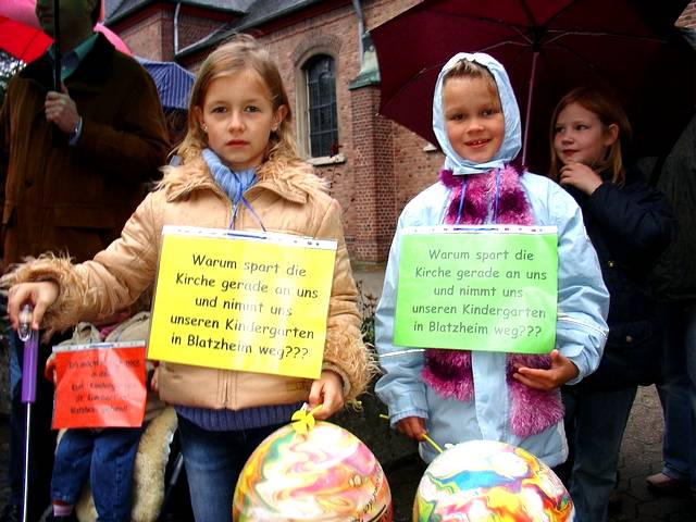 Protest gegen Kindergarten-Schlieung