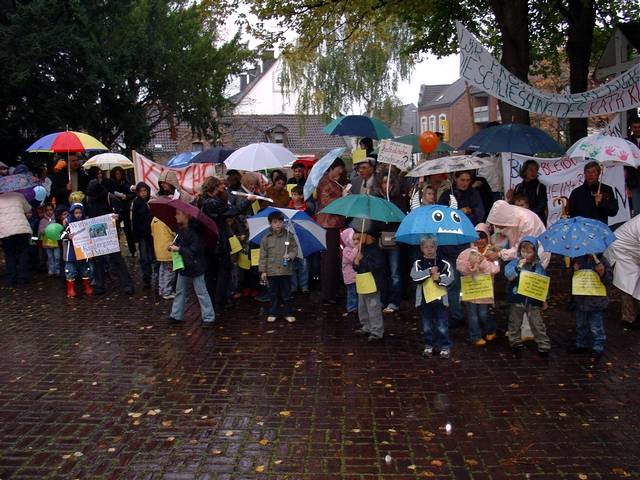 Protest gegen Kindergarten-Schlieung