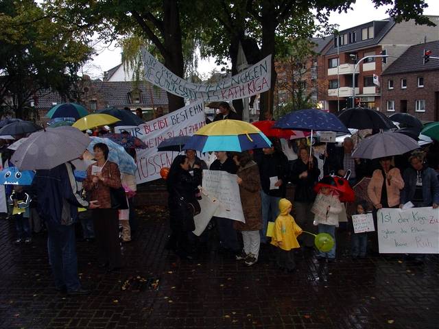 Protest gegen Kindergarten-Schlieung