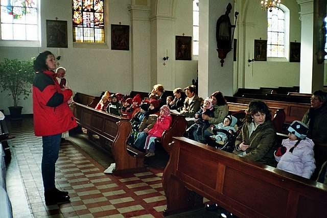 Aschenkreuz in der Kirche