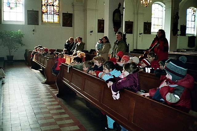 Aschenkreuz in der Kirche