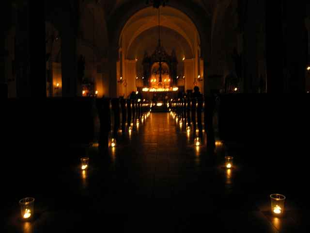 Lichterfeier in der Kirche