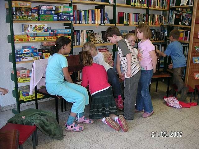 Klassenfhrung in der Bcherei