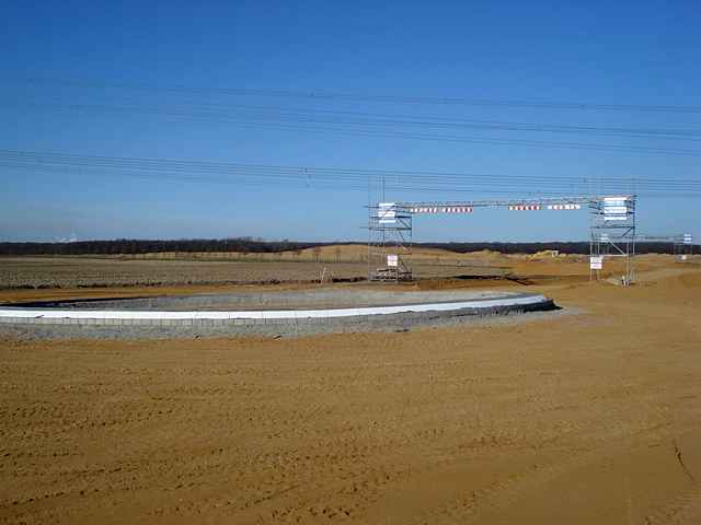 Neuer Kreisel bei Bergerhausen