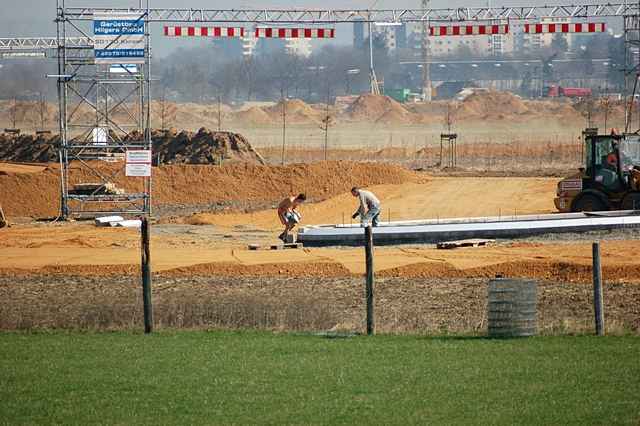 Neuer Kreisel bei Bergerhausen