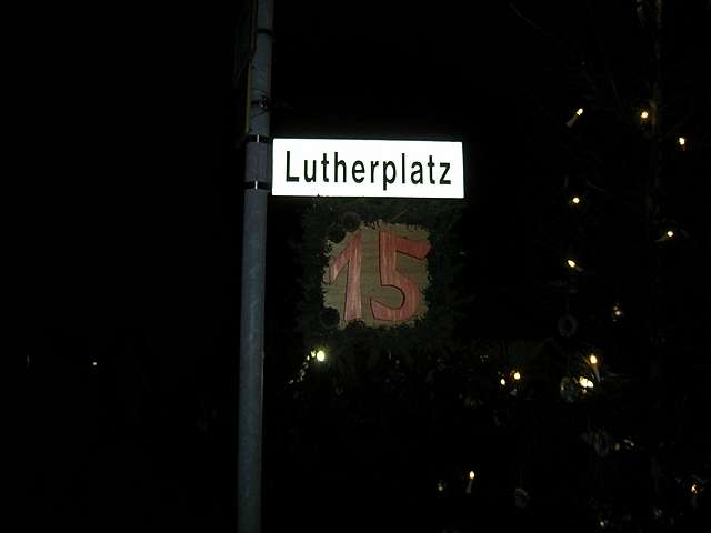 Adventsfenster Lutherstrae