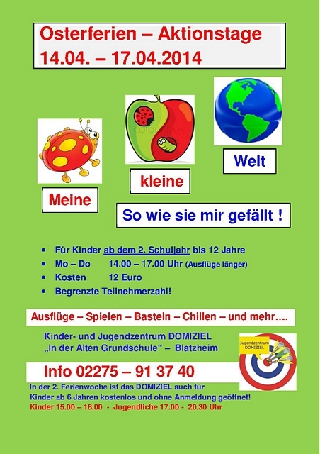 Aktionstage im DOMIZIEL