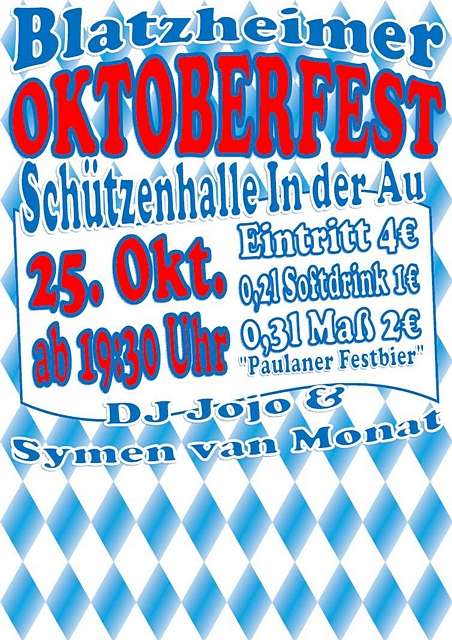 Oktoberfest in der Schtzenhalle