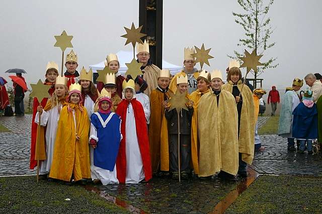 Sternsinger auf dem Papsthgel