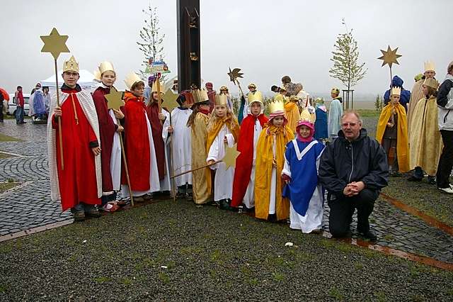 Sternsinger auf dem Papsthgel