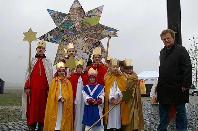 Sternsinger auf dem Papsthgel