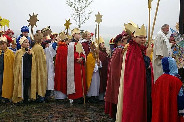 Sternsinger auf dem Papsthgel