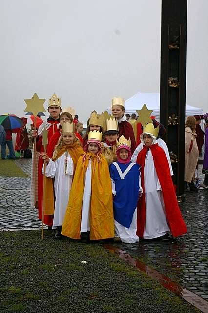 Sternsinger auf dem Papsthgel