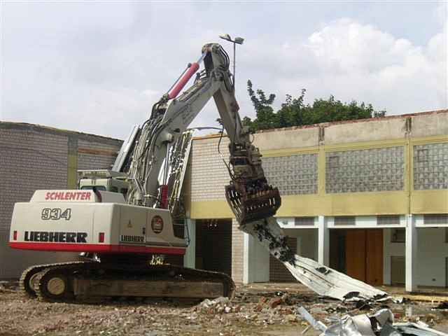 Abriss der Turnhalle