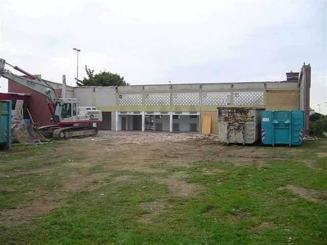 Abriss der Turnhalle