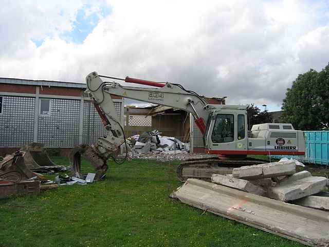 Abriss der Turnhalle