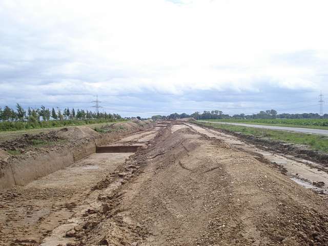 Archologische Funde bei Straenbau