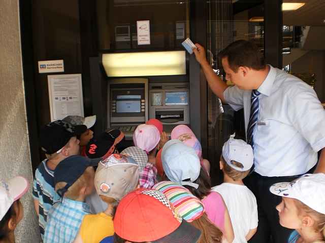 Besuch bei der Volksbank