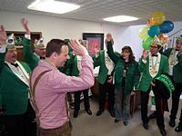 Weiberfastnacht bei den Banken