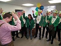 Weiberfastnacht bei den Banken