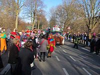 Karnevalszug 2015 - Bilder an der Kommandeursburg