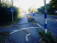 Sicherung für Radweg