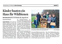 Aufstellen des Wildbienen-Hauses