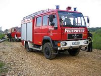 Übung der Feuerwehr