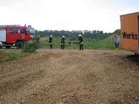 Übung der Feuerwehr