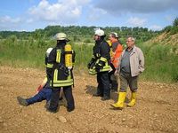 Übung der Feuerwehr