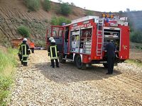 Übung der Feuerwehr