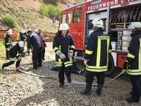 Übung der Feuerwehr