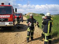 Übung der Feuerwehr