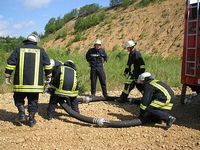 Übung der Feuerwehr