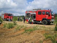 Übung der Feuerwehr