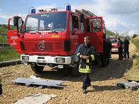 Übung der Feuerwehr