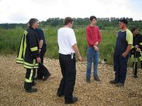 Übung der Feuerwehr